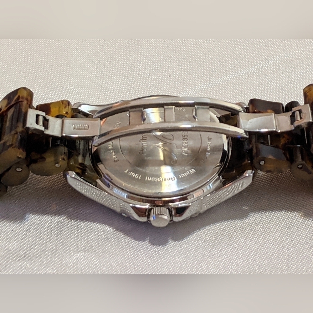 Armitron Now Women's Quartz Watch Crystal Bezel New Battery 75/3935SV WR 100ft - Picture 8 of 9